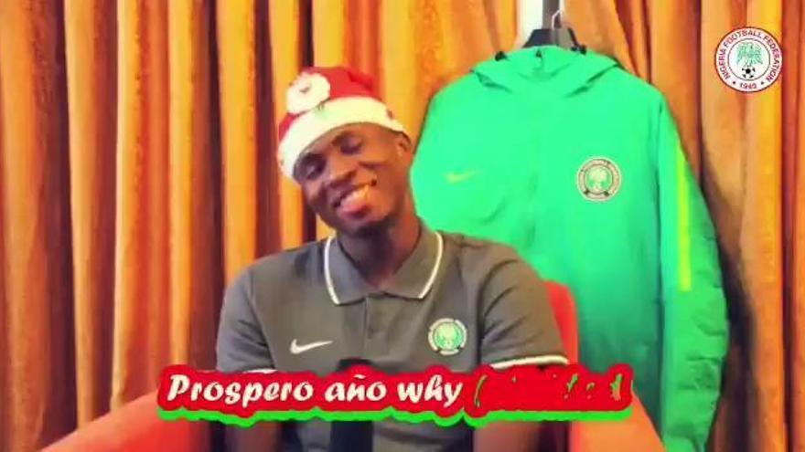 Chukwueze felicita la navidad