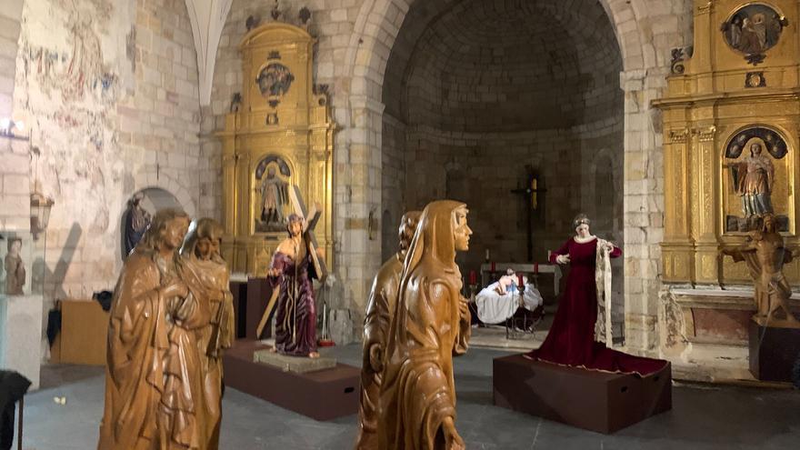 El &quot;mini-museo&quot; de la Pasión de Zamora en Santa María La Nueva, en marcha