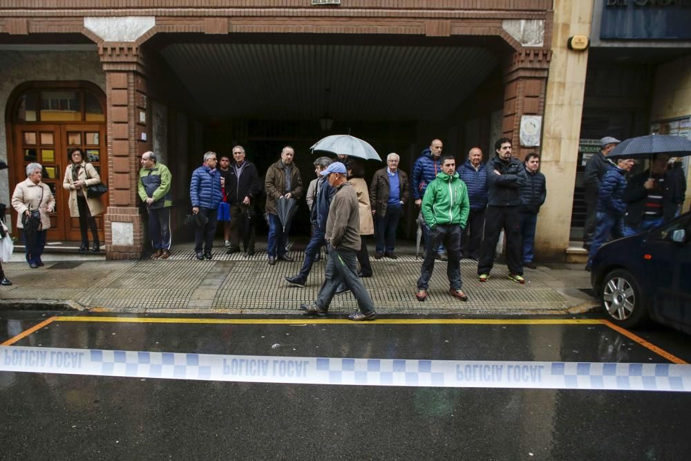 Incendio en un garaje de la calle Doctor Marañón de Avilés