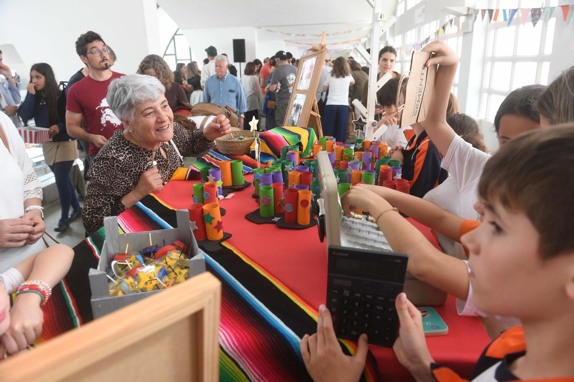 Escolares de A Coruña, en el Mercado da Semente