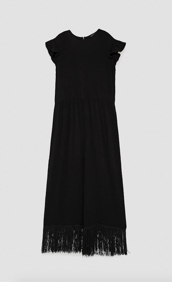 Locos por los flecos: mono de Zara