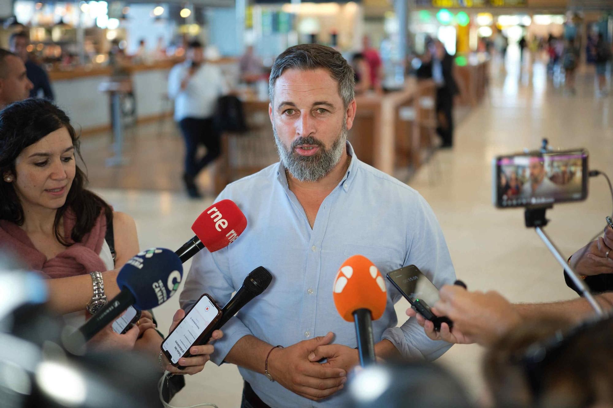 Visita de Santiago Abascal, presidente de Vox, a Tenerife