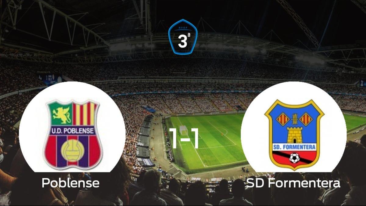 El Formentera consigue al menos un punto en el estadio del Poblense (1-1)
