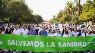 20.000 personas se manifiestan en Málaga en defensa de la sanidad pública