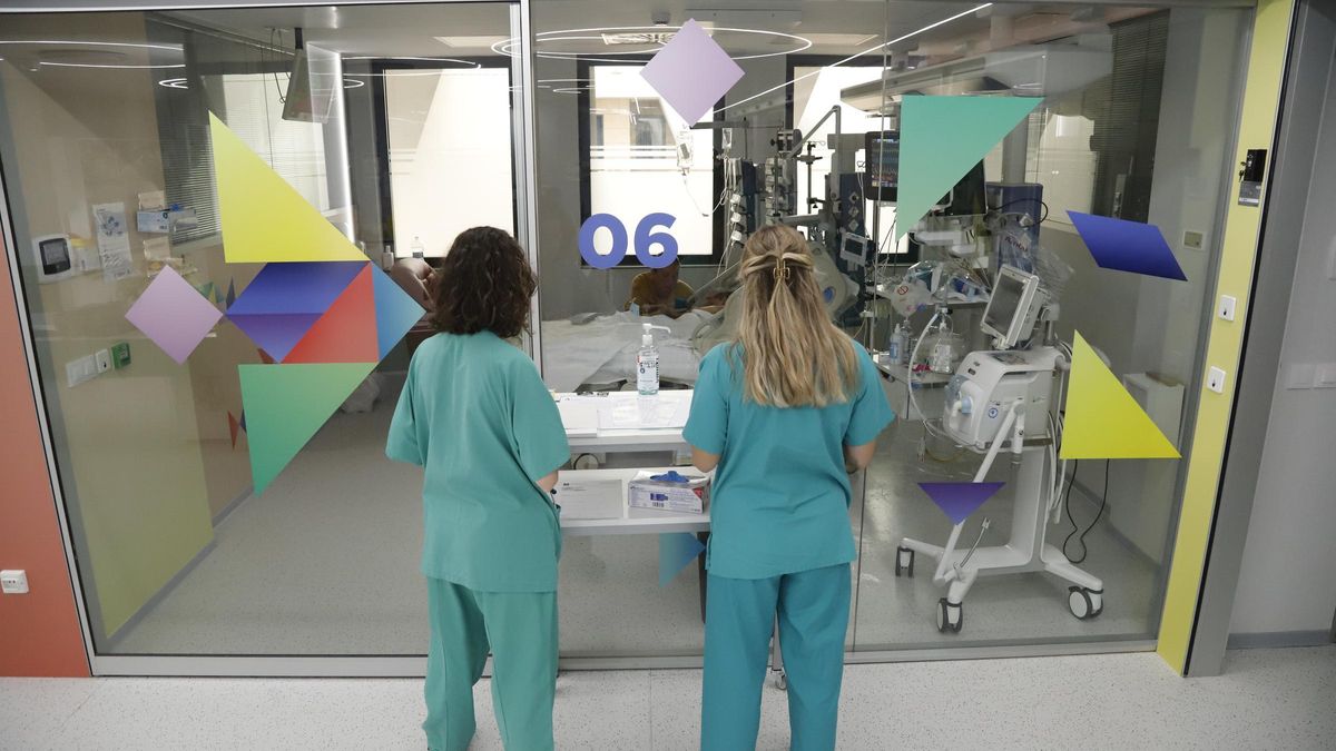 Uci pediátrica del hospital Reina Sofía.