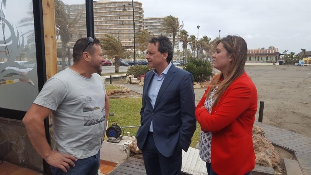 Los daños del temporal en Torremolinos se han concentrado en Los Álamos, Playamar y La Carihuela