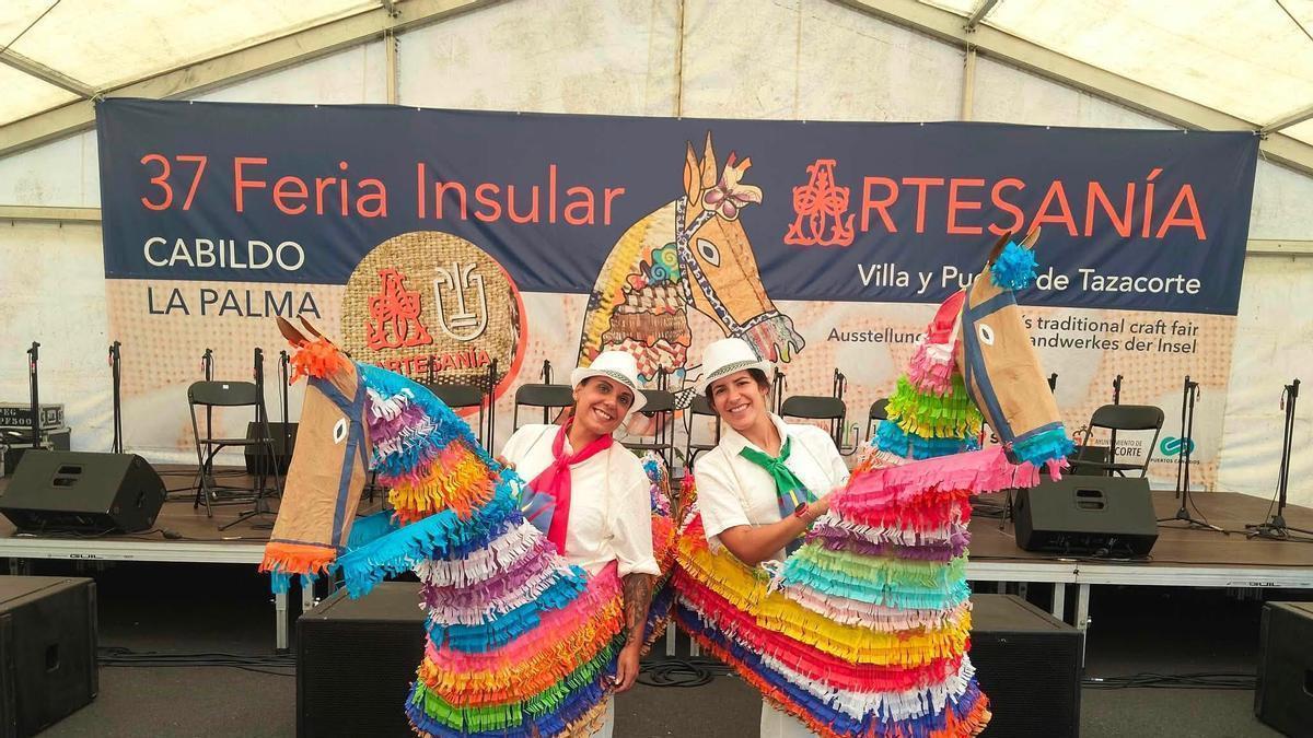 Los Caballos Fufos de Tazacorte, presentes en la Feria Insular de Artesanía, que se celebra en Tazacorte.