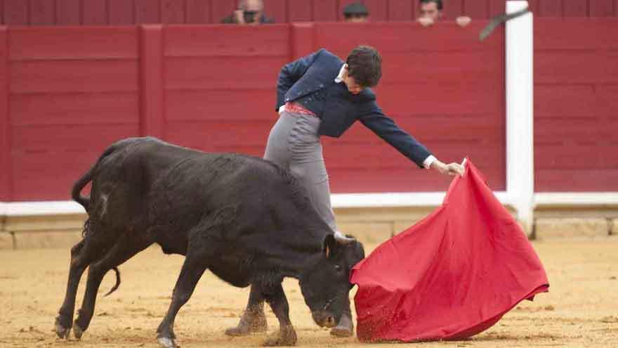 Carlos Ochoa, vencedor del bolsín, durante su participación en la final de Toro.