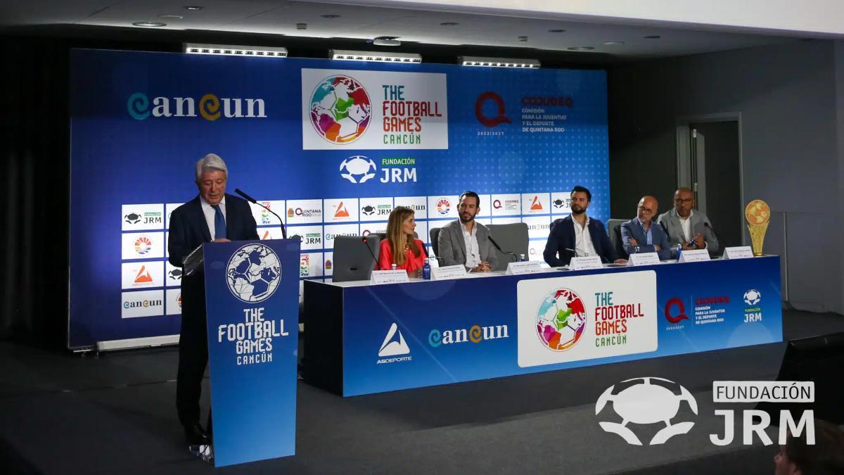 El Civitas Metropolitano acogió el acto de presentación de la primera edición de 'The Football Games Cancún'