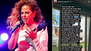 Pastora Soler alza la voz por el Virus del Nilo en Sevilla: "¡Así no se puede vivir!"