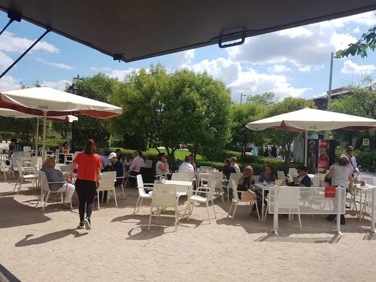 Imagen de archivo de la terraza Salto del Caballo, en el parque del Crucero de Toledo