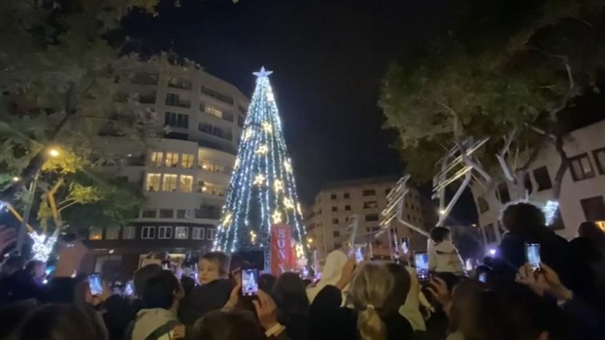 Encendido de las luces de Navidad en Ibiza