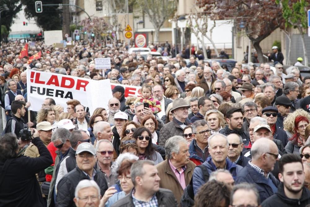 Manifestación por unas pensiones dignas en Murcia