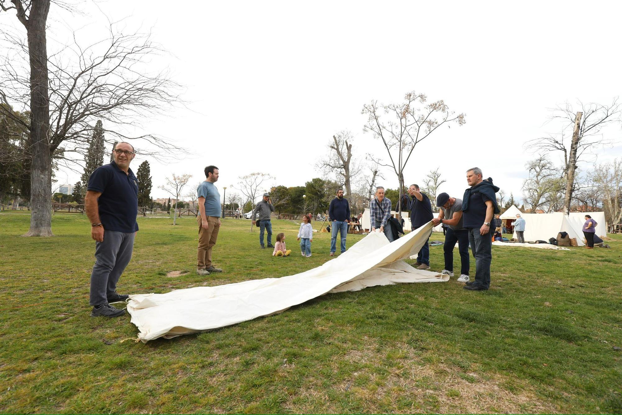 En imágenes | Comienzan los preparativos de la recreación de los Sitios de Zaragoza