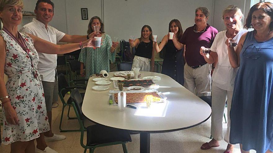 El claustro del colegio de Santa Catalina hizo un desayuno de bienvenida.