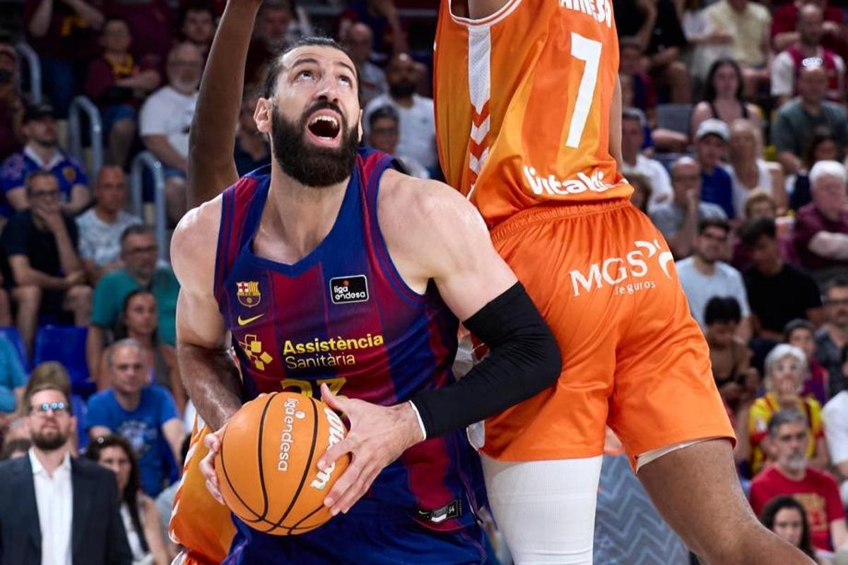 Shengelia fue el único que puso cierta intensidad y acierto por el Barça