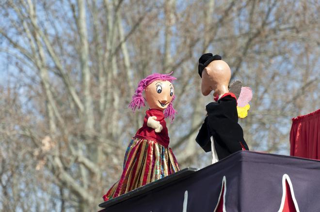 Teatro de títeres en el Parque del Retiro