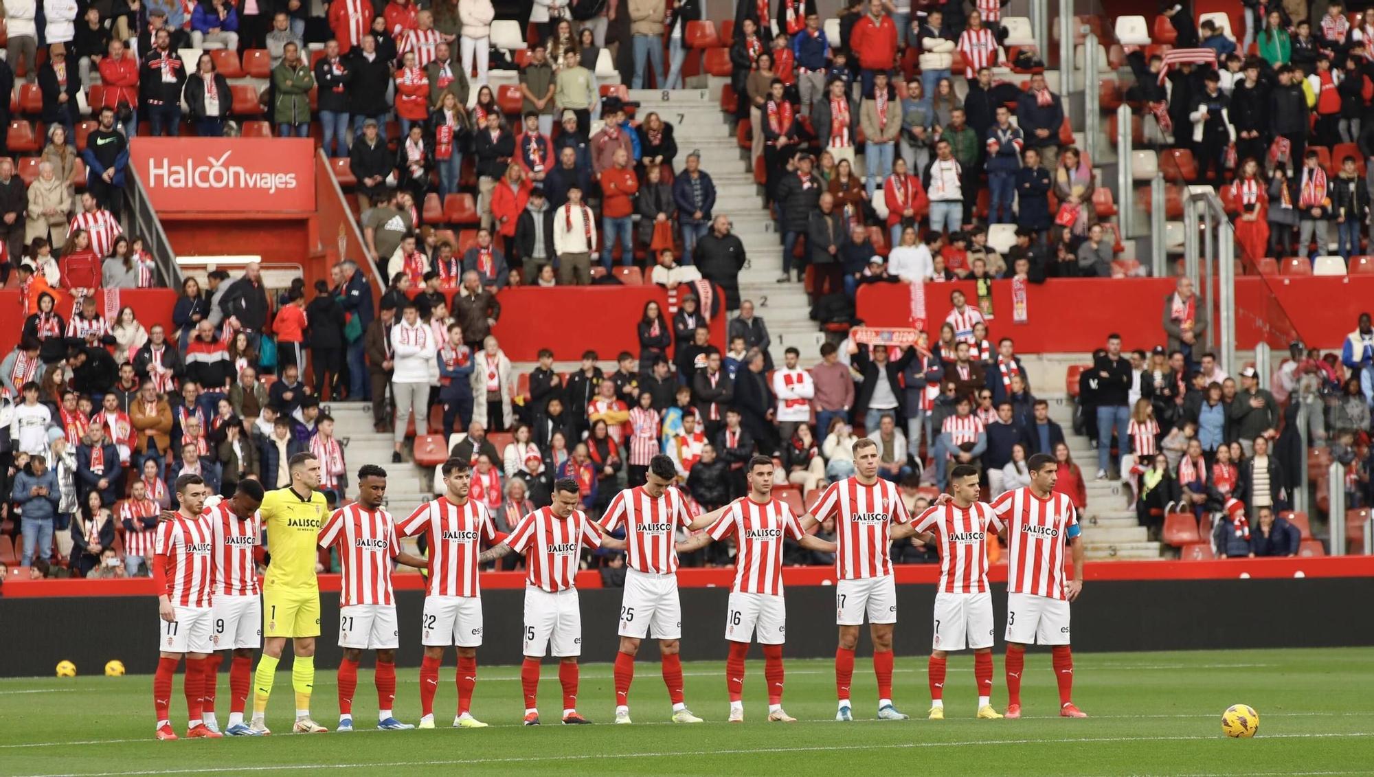 En imágenes: el encuentro entre el Sporting de Gijón y el Huesca