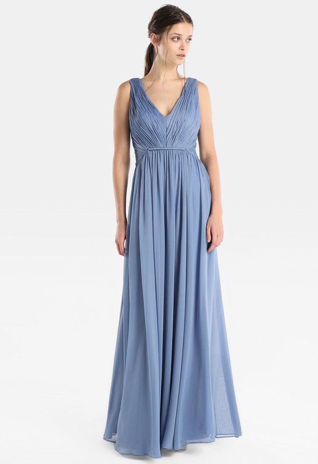 Vera Wang for Tintoretto: vestido largo azul