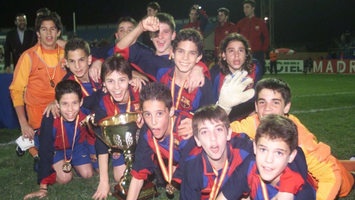 Gai se estrenó de blaugrana con el Infantil B