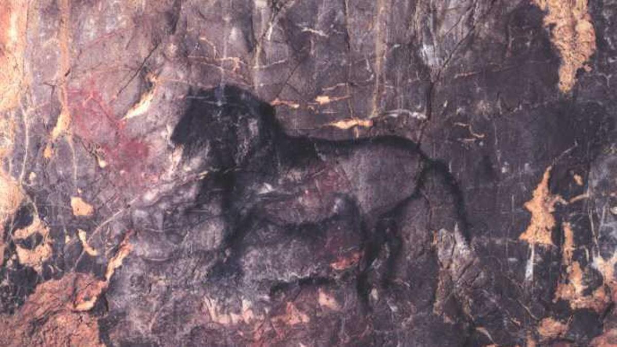 Pintura del yacimiento de la cueva de La Garma.