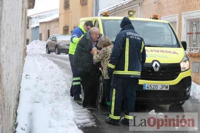 Nieve en Coy y Avilés (Lorca)