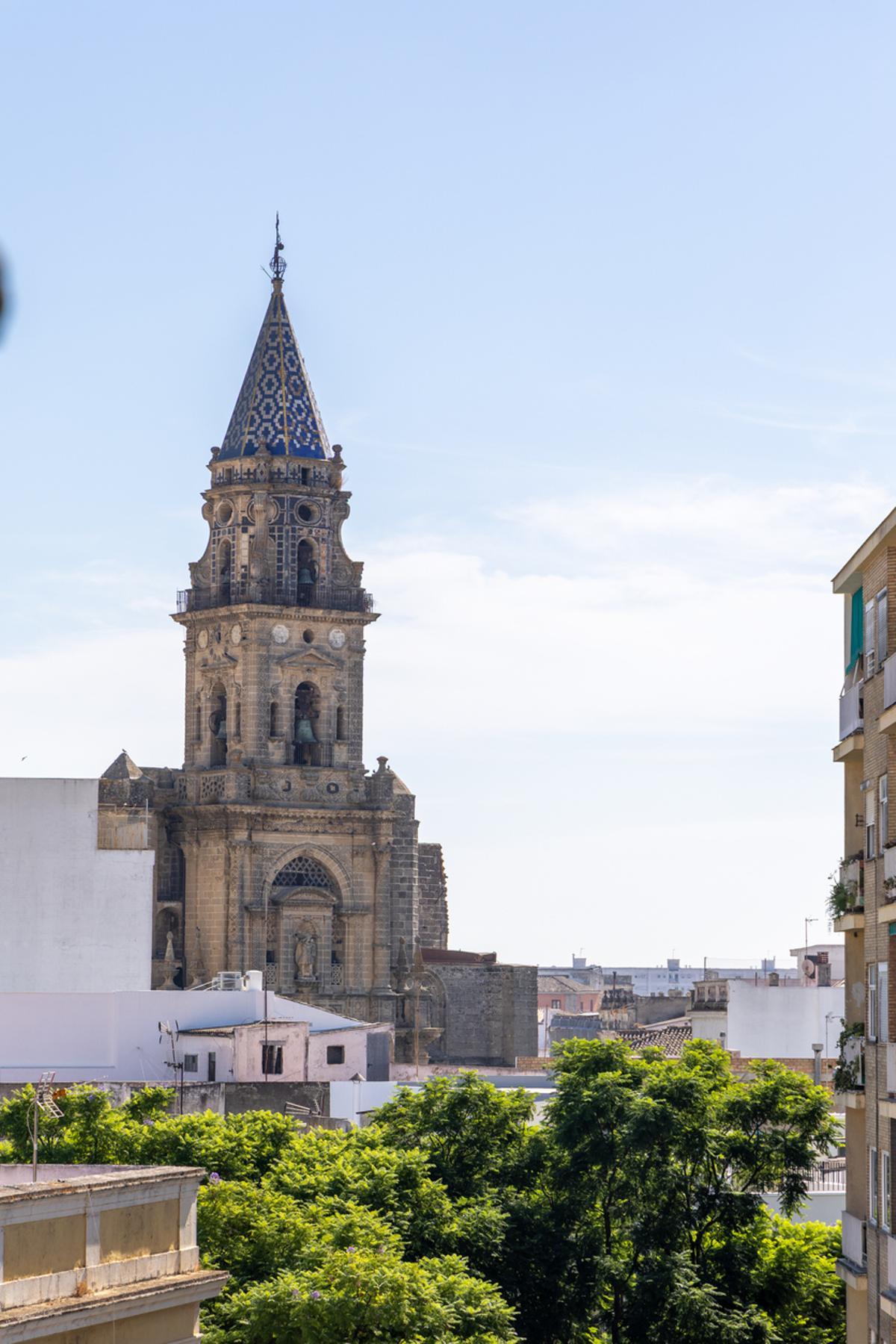Iglesia renacentista con magnífica fachada gótica, la Iglesia de San Miguel en Jerez de la Frontera