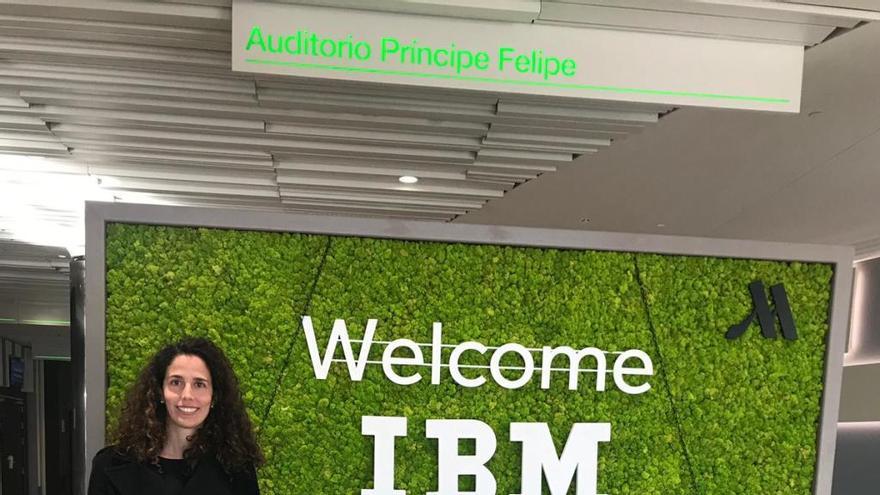 Mercedes Barrachina, hace unos días en un evento de IBM, empresa en la que trabaja.