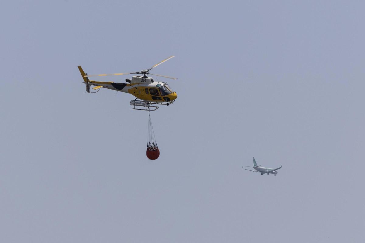 El operativo de emergencias localiza el origen del incendio de ses Feixes des Prat de ses Monges de Ibiza