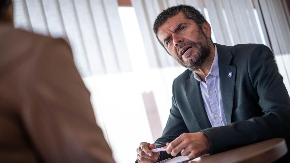 Francisco García en su despacho del Rectorado.