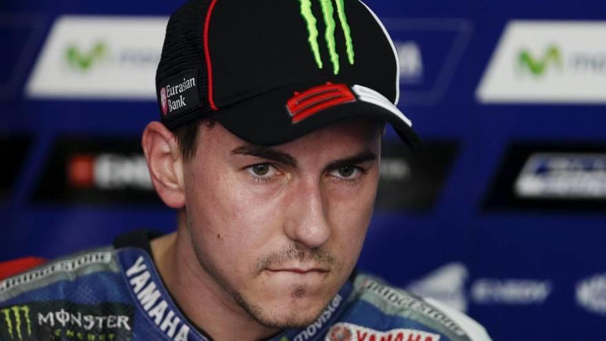 Jorge Lorenzo, tras la primera sesión de entrenamientos libres en Sepang.