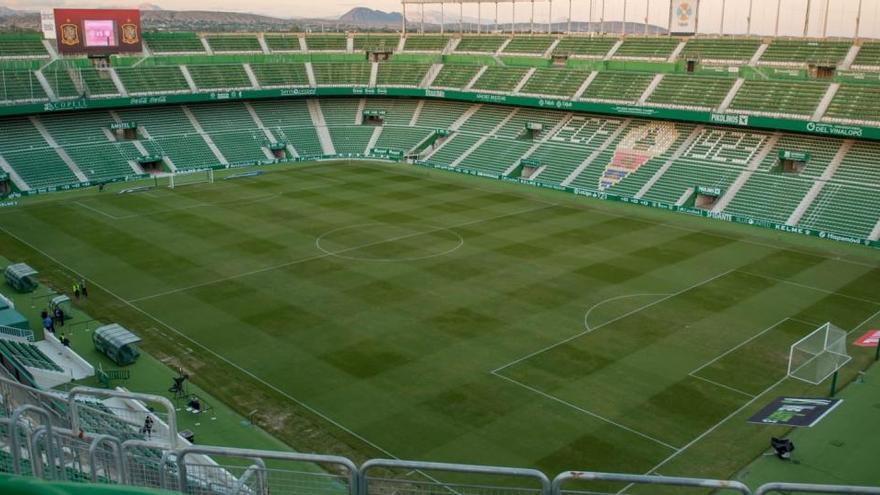 Vista panorámica del estadio Martínez Valero.
