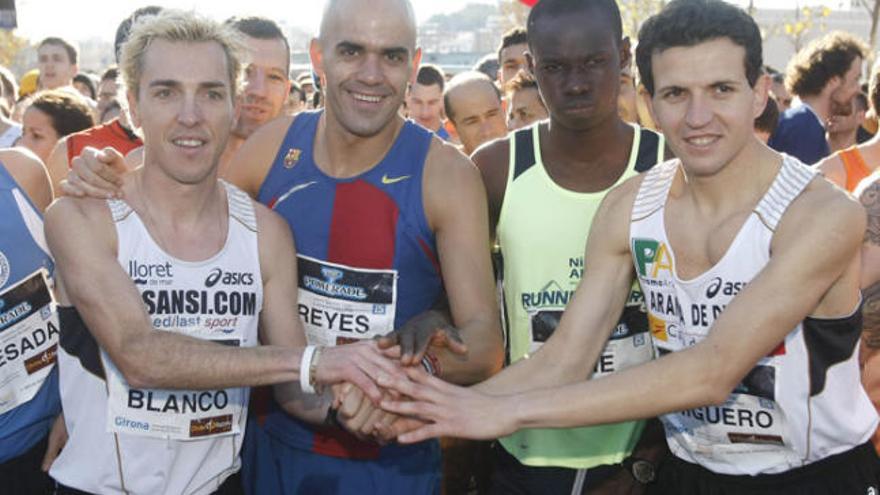 Blanco amb Reyes Estévez i Higuero a &quot;La  Sansi&quot; de fa dos anys.