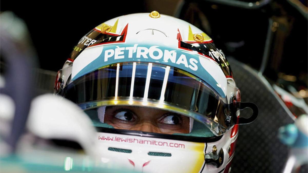 Lewis Hamilton fue el mejor en los entrenamientos libres