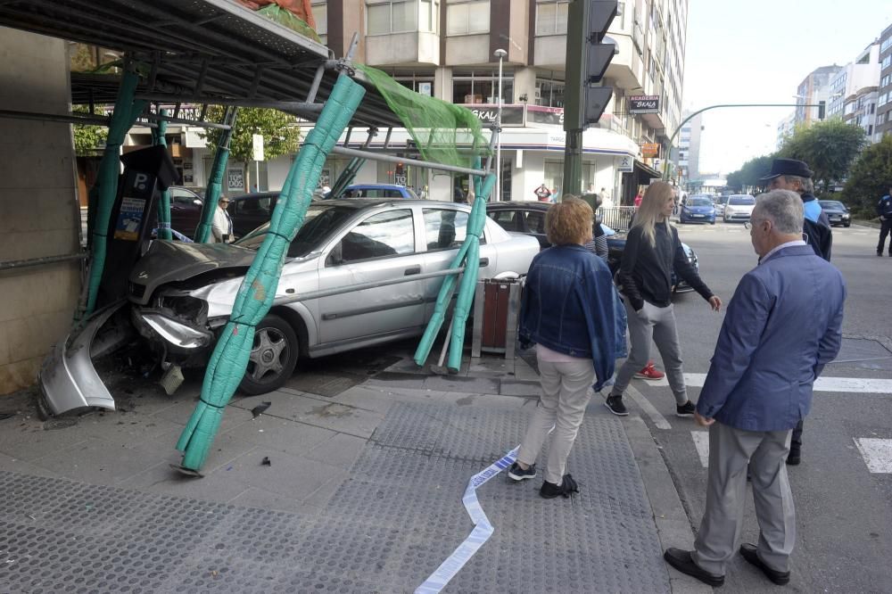 Accidente en la avenida de Oza