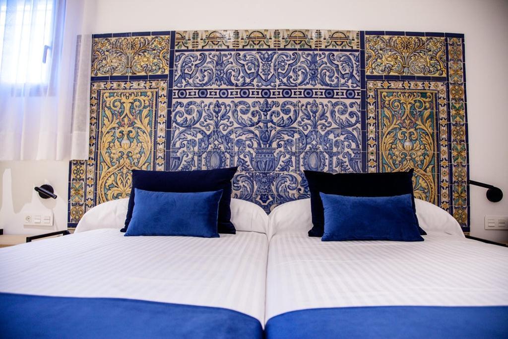 Detalle de cerámica en una de las habitaciones. 