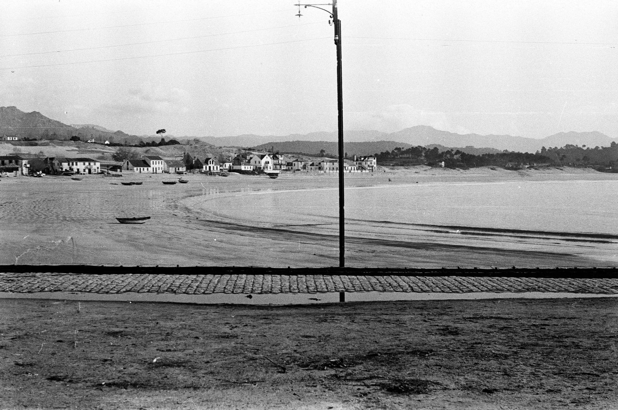 Vista de Panxón a inicios de los años 40