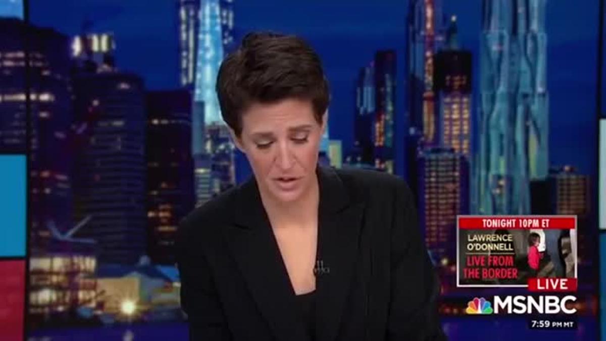 Lágrimas de una presentadora de la MSNBC por la separación de niños inmigrantes.