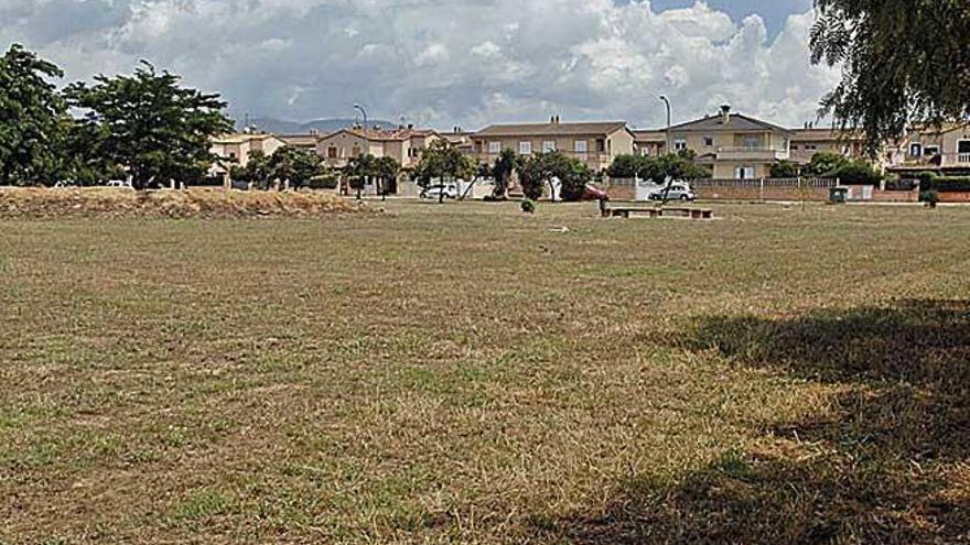 Terrenos donde se habilitarán los huertos urbanos de Marratxí.