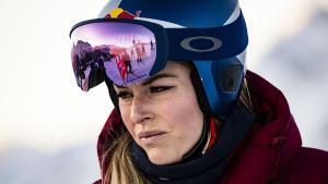 La estadounidense Lindsey Vonn, en el descenso de St. Moritz; EFE/EPA/JEAN-CHRISTOPHE BOTT