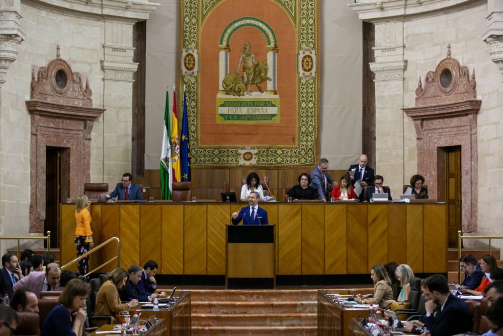 Sesión de control al Gobierno en el Parlamento andaluz