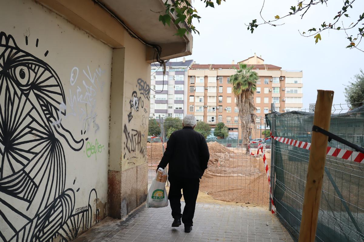 Así marchan las obras en el "agujero de la vergüenza" de Orriols