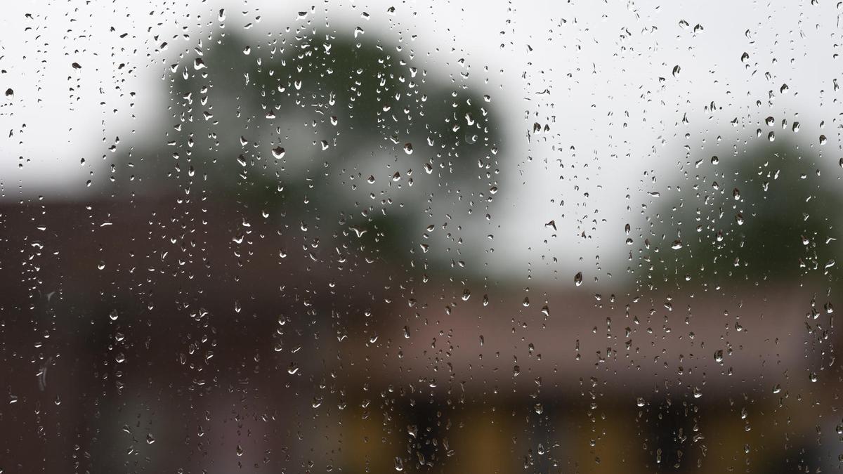 Gotas de agua en una ventana