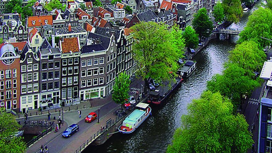 Vista panorámica de Amsterdam.