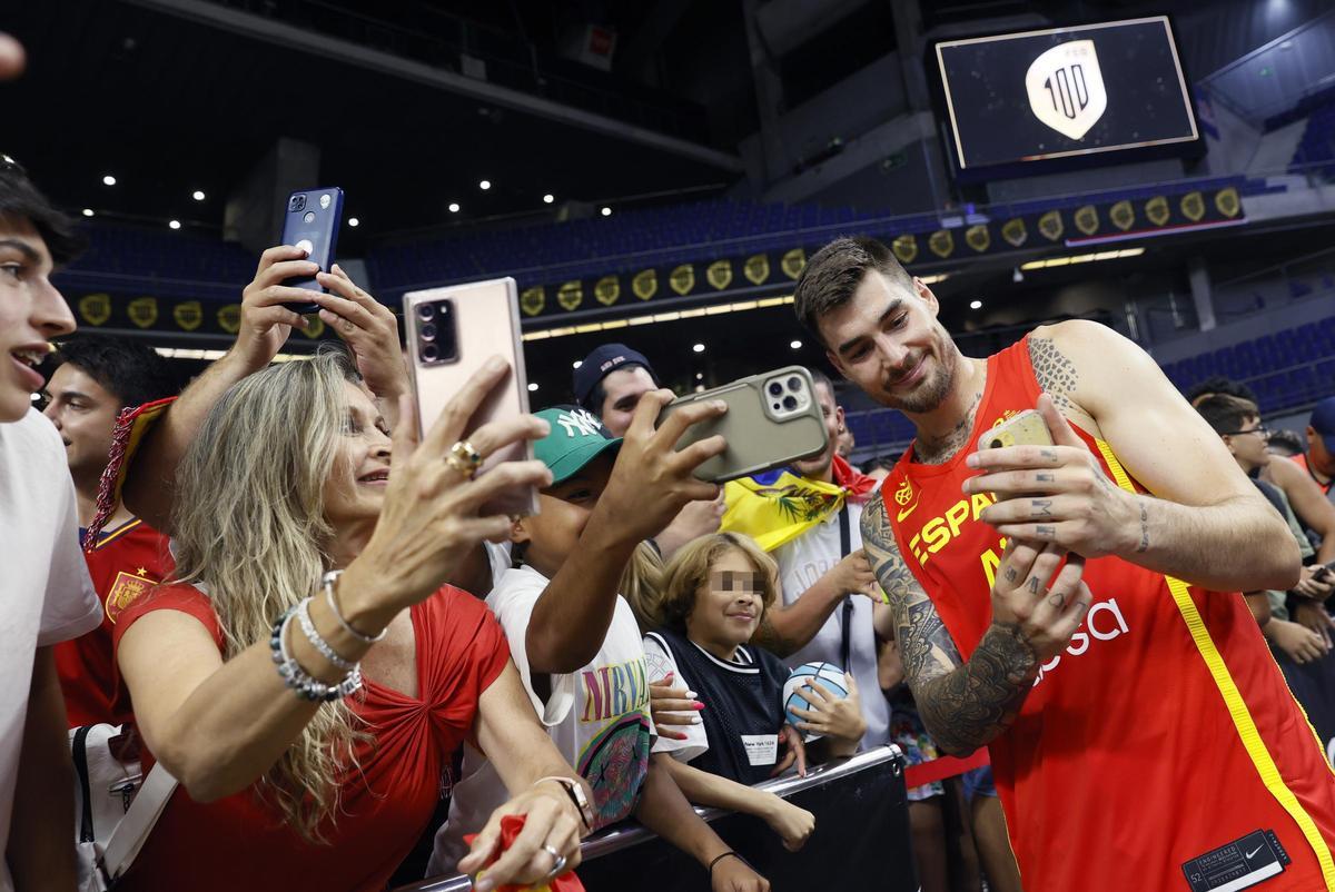 El alero de la selección española de baloncetso Juancho Hernángomez.