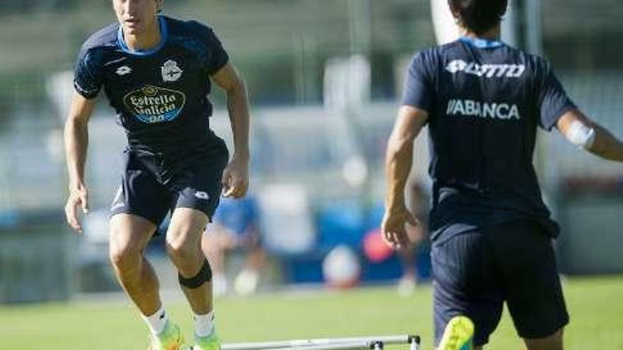 Pedro Mosquera, en un entrenamiento.