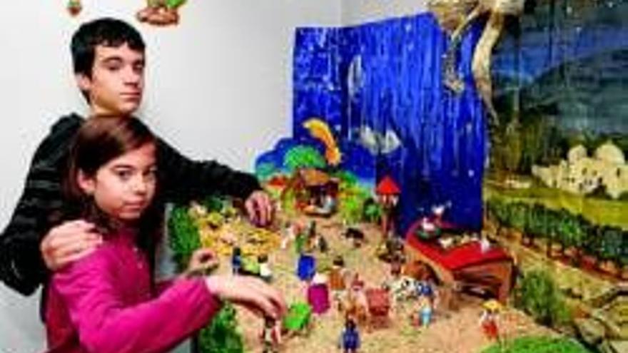 Un belén hecho con muñecos de ´Playmobil´