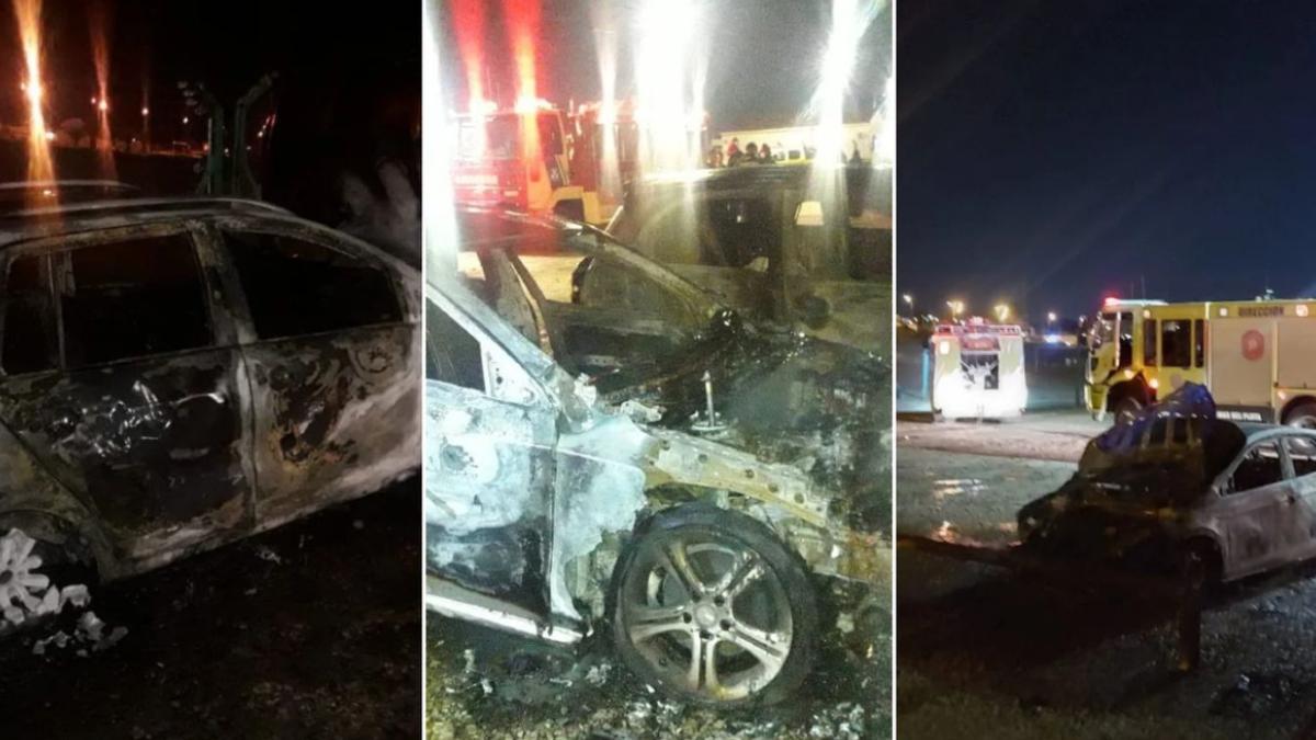 Los coches quemados de los jugadores de Aldosivi por sus ultras