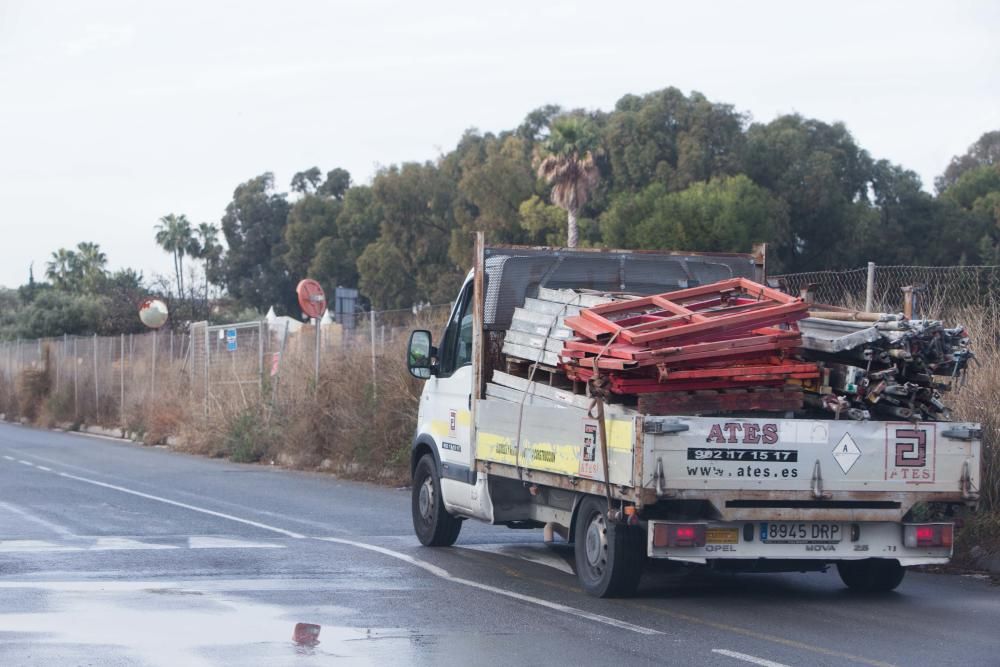 Trasiego de camiones hacia el PAU 5