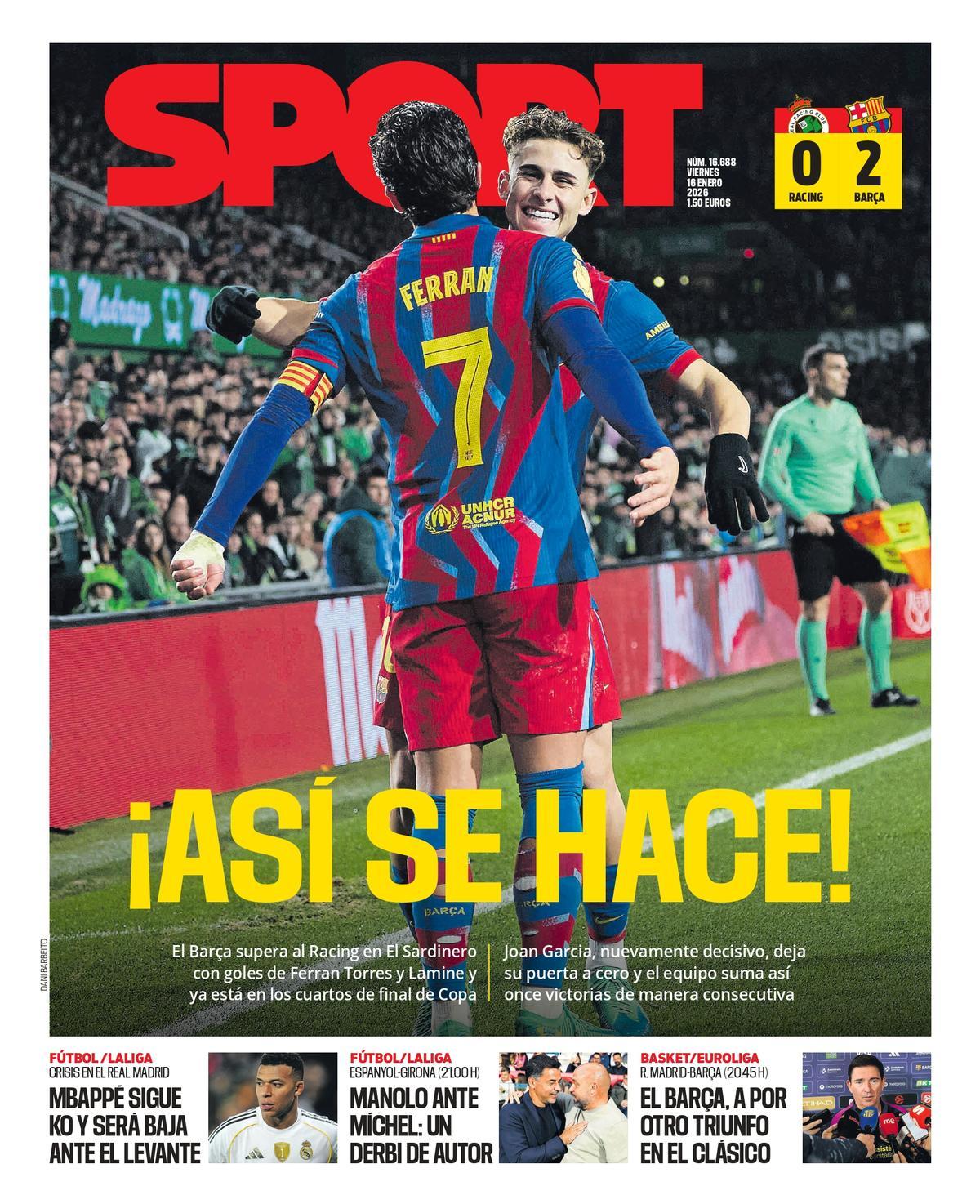 Las portadas de la prensa deportiva de hoy Las portadas de la prensa deportiva de hoy